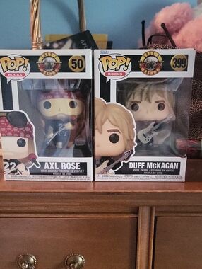 Guns N Roses Axl Rose And Duff McKagen Funko Pop Set